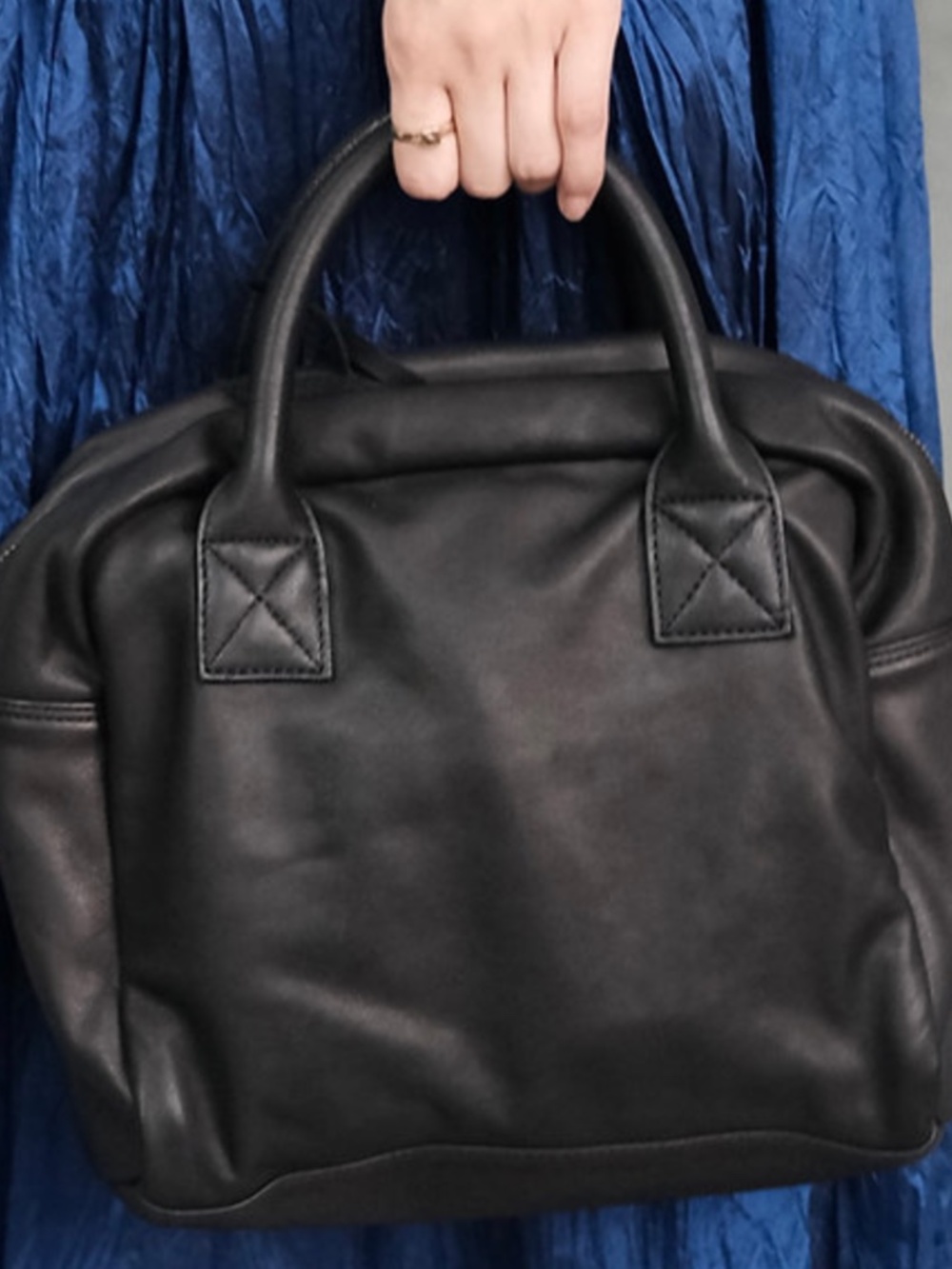 Christian Peau Handbag Black Leather Model 06-45601 CP S. NWT - Picture 2 of 5